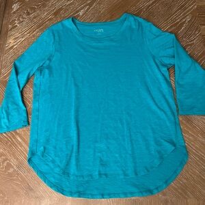 Escape Teal Long Sleeve Women's Top